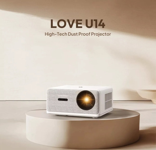 Projetor Byintek Love U14 - Ótica Selada Branco