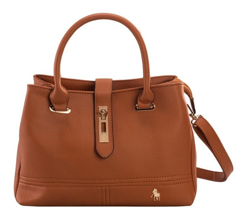 Imagen 1 de 7 de Bolsa Satchel Hpc Polo Con Logo De La Marca Corte Bajo 731