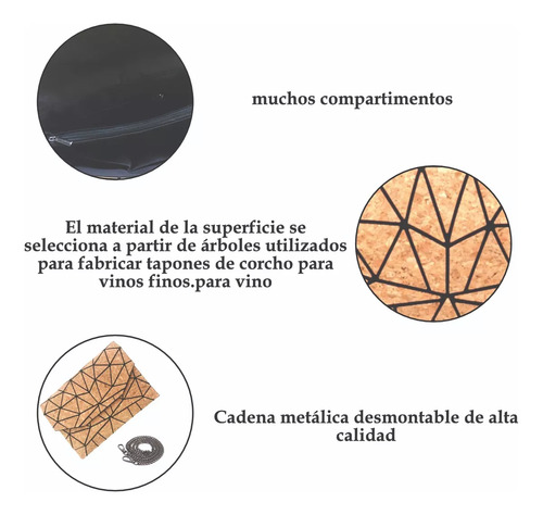 Bolsos Cruzado Para Mujer Con Estampado Geométrico De Madera