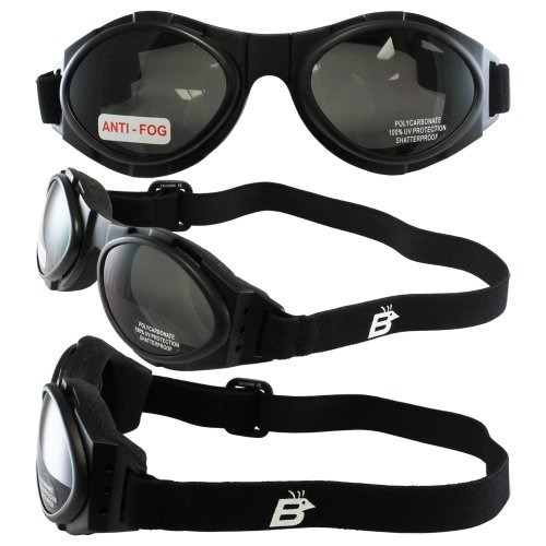 Birdz Gafas Búho De La Motocicleta De Los Anteojos Kit (negr