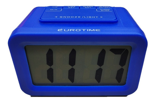 Reloj Despertador Digital Eurotime Alarma Luz Repetición 