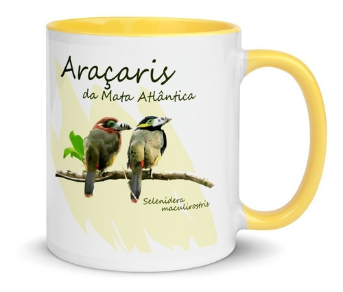 Imagem 1 de 7 de Caneca Personalizada Aves De Ubatuba (araçaris)