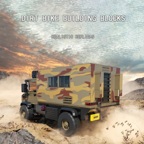C Modelo De Vehículo Especial De Camuflaje Con Bloques De