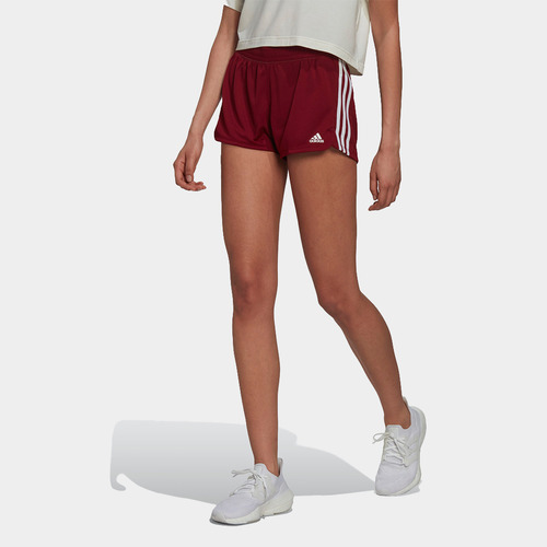 Short Mujer adidas Hm3887 (s-l) Pacer 3s Knit Guinda