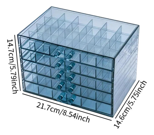 Storage Box Jewelry Organizer Gabinete De Exhibición Azul