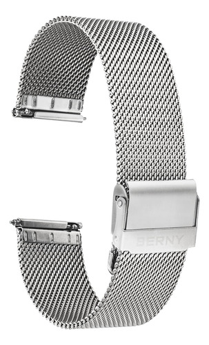 Brazalete De Malla De Acero Inoxidable Para Reloj Ajustabl