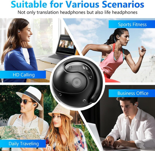 Fones De Ouvido Sem Fio Bluetooth Para Tradução