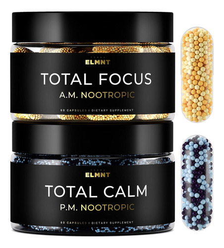 Ampm Super Nootropic Stack: Focus + Calm 9x Strength Con Caf