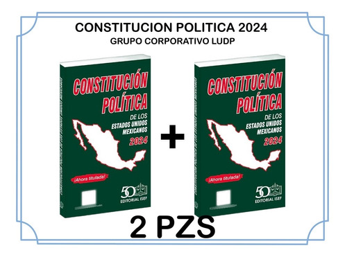 Constitución Política De Los Estados Unidos M 2024(2 Piezas)