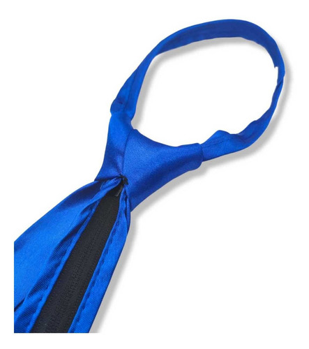 Gravata Cetim Azul Royal Com Nó Infantil Para Casamentos