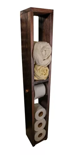 Porta toallas  Colgador de toallas, Toallero de madera