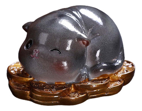 Figura Decorativa De Gato Fortune De Tea Pet Cat, Bonita Col