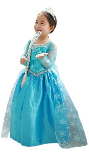 Frozen Elsa Vestido De Princesa Infantil Cosplay