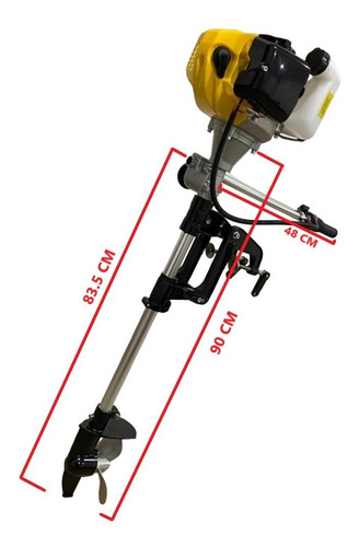 Imagen 3 de 4 de Motor Fuera De Borda 2t 52cc 2.5hp - Konan - Kob/52