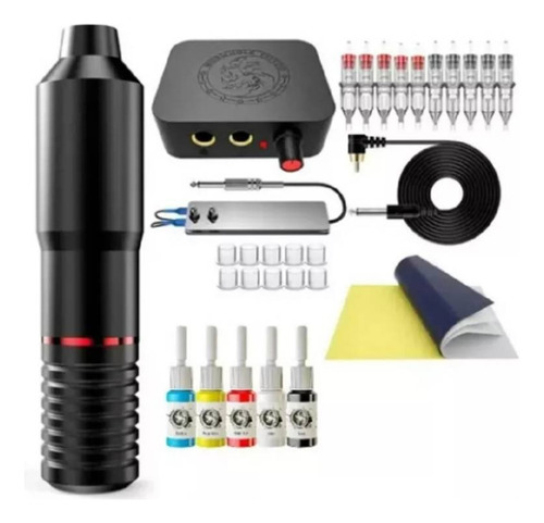 Kit Maquina Tatoo Profesional Accesorios