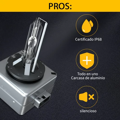 1 Par, Kit De Focos Xenón D3s Luz Alta/baja 35w 6000k Blanco