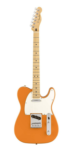 Imagen 1 de 6 de Guitarra eléctrica Fender Player Telecaster de aliso capri orange brillante con diapasón de arce