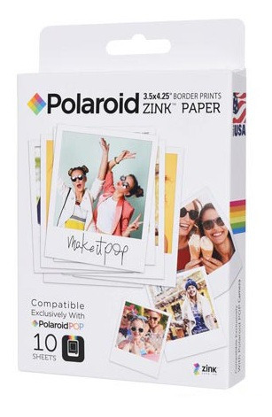 Papel Fotográfico Polaroid Branco Polaroid Pop - Polzl3x410