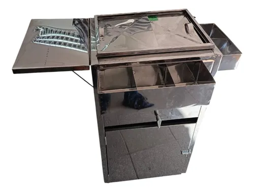 comprar Carrito Fiestero De Perros Calientes A Gas De Acero 40x30cm