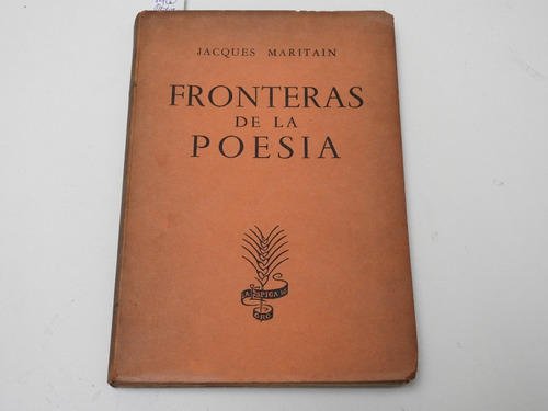 Fronteras De La Poesia - Jacques Maritain - L439