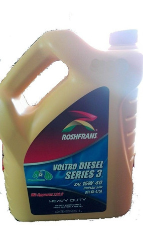 Aceite Roshfrans Voltro 15w-40 Diesel Api Cl-4