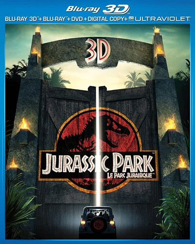 Jurassic Park 3d Bluray + Bluray + Dvd Original Sellado New