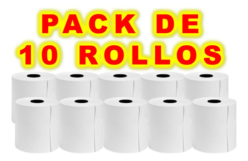 Imagen 1 de 1 de Rollo Papel Bond 75 Mm Para Impresora Y Sumadora Pack 10 Und