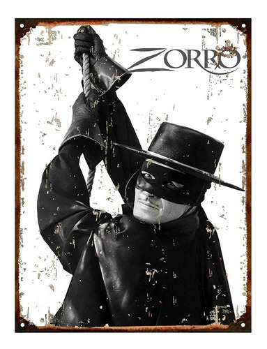 Cartel Chapa Vintage Publicidad Antigua El Zorro L095