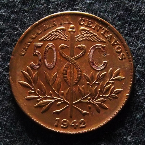 Bolivia 50 Centavos 1942 Excelente Km 182a