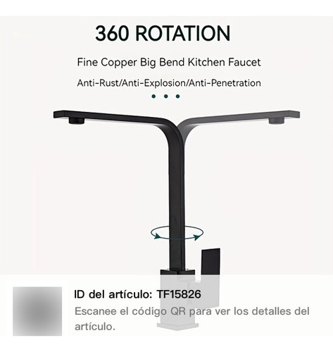 Grifería Elegante Para Cocina Con Rociador Nuevo Calidad