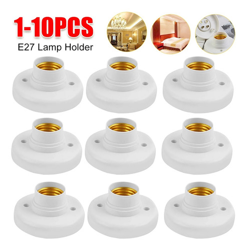 Portalámparas Led E27 De 1 A 10 Piezas, 220 V, Base De