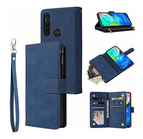 Compatible Con Moto G Power 2020 Wallet Case,lista De 4f2lp