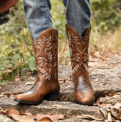 Botas Vaqueras Casual Hombre, Botas Vaqueras Western