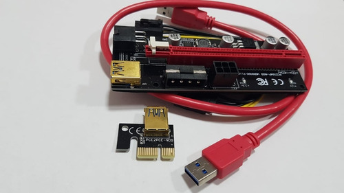Imagen 9 de 9 de Riser 1x A 16x V 009s Pci-e Cable Usb3.0 Cripto Miner Rig