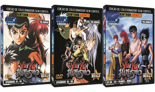 Yu Yu Hakusho Série Completa Em Dvd + 2 Filmes + Ovas