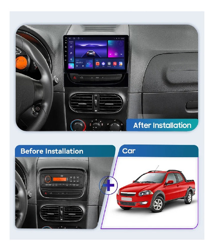 Multimídia Android Fiat Strada/adventure 2013-16 2/32gb 9p