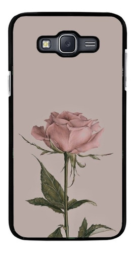 Funda Protector Rudo Para Samsung Galaxy Flor Rosa Moda Arte
