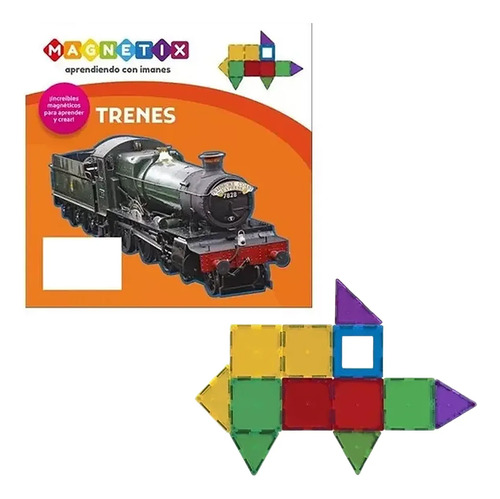 Magnetix Libro Trenes Bloques Imanes Magneticos Para Niños