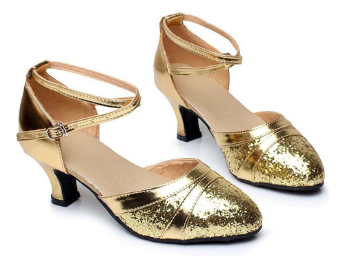 4i Zapatos De Baile Mujer Ballroom Tango Latin Salsa Seq 241
