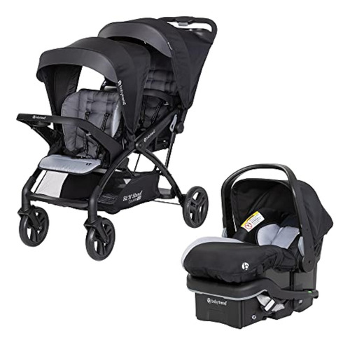 Baby Trend Sit N Stand - Cochecito Doble 2.0 Dlx Con Arnés