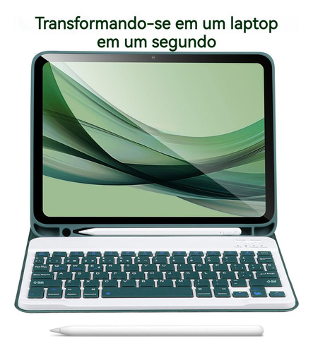 Teclado Bluetooth Mouse Com Capa Para iPad 5/6 Geracao A1893