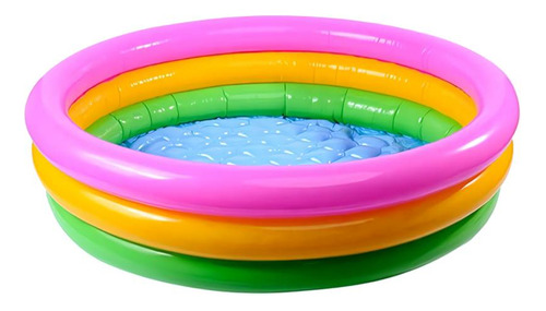 Piscina Redonda Pequeña Acolchada Inflable Bebe Verano 61x25