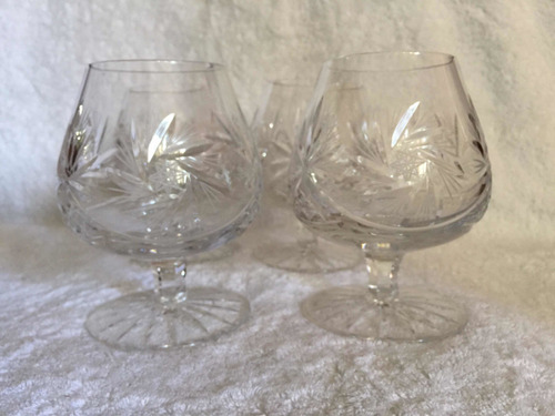 Copas Para Brandy De Cristal De Roca