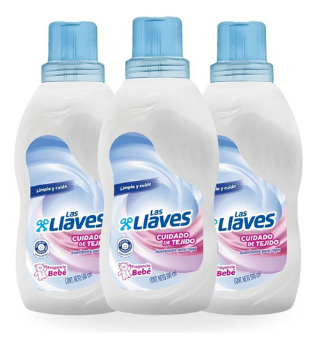 Suavizante Bebe Las Llaves 530ml Pack 3und