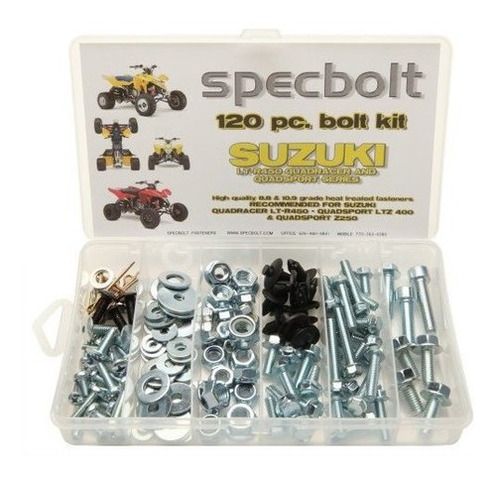 120 Piezas Specbolt Suzuki Lt-r450 Ltz400 Z250 Atv Kit