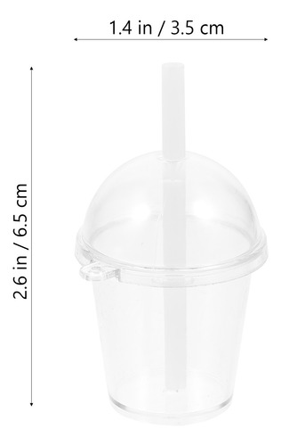 Vasos Transparentes De Plástico, 10 Unidades, Modelos Mini C