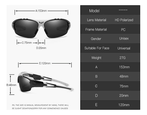 Gafas De Sol Polarizadas Unisex Para Deportes Al Aire Libre