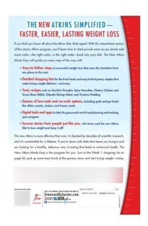 The New Atkins Made Easy Colette Heimowitz Nutricion Ingles