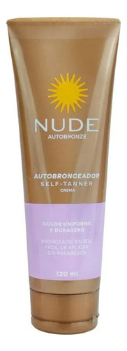 Autobronceador En Crema Nude 120ml Marca Nude