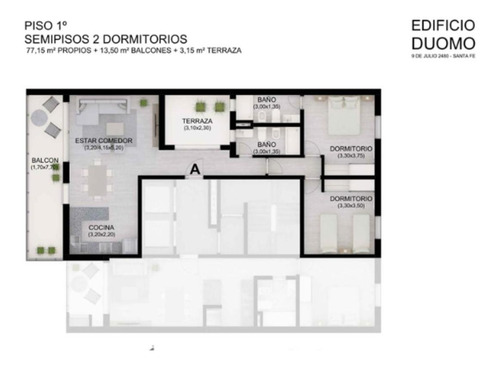 Imagen 4 de 8 de Departamento 2 Dormitorios Al Pozo